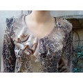 F10 Niki Paris Animal Print Blouse