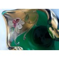 Art Deco Small Emerald Green Bowl