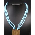 Copper Necklace Sky Blue Dove