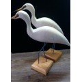 Charles Smith Egrets Wood Carving