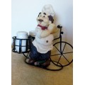 Chef with Bicycle