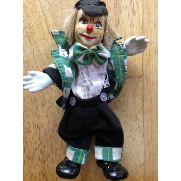 Clown Porcelain Black Cap 