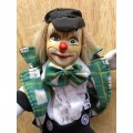 Clown Porcelain Black Cap 
