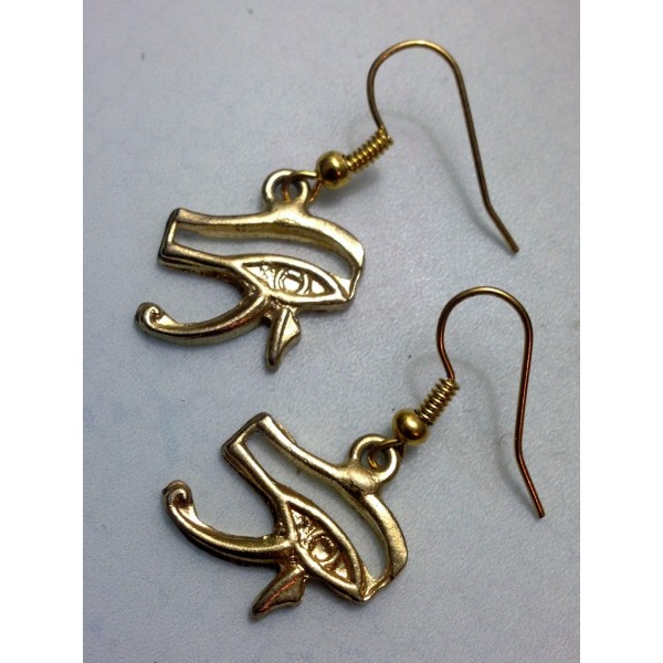 Copper Earrings Horus