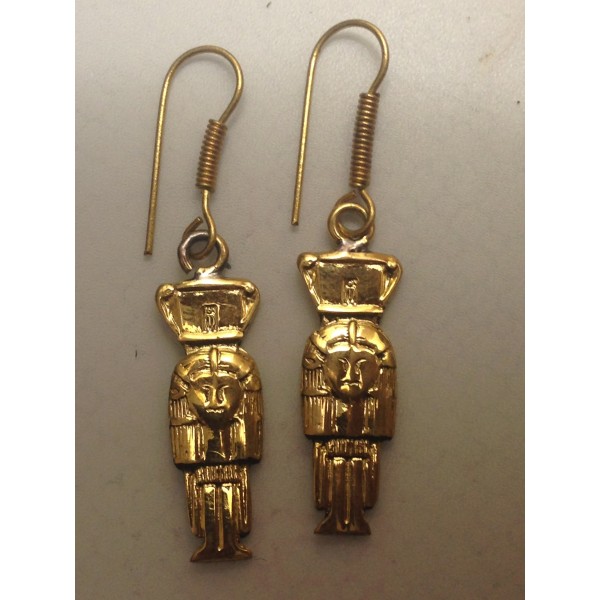 Copper Earrings Maahes 