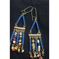Copper Necklace and Earrings Stone Beads