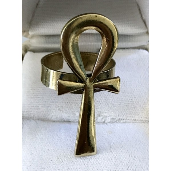 Copper Ring Ankh (Large)