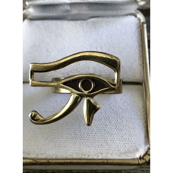 Copper Ring Horus Eye Plain