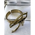 Copper Ring Horus Eye Plain