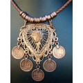 Copper Necklace 5 Coins