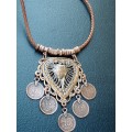 Copper Necklace 5 Coins
