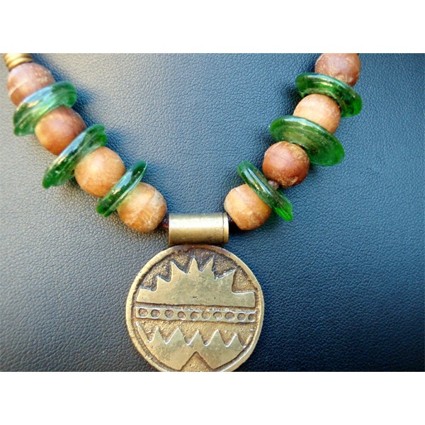 Copper Necklace Medalion