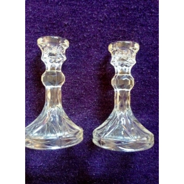 Crystal Glass Candle Holders