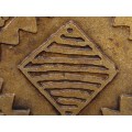 Copper Necklace Diamond in Square