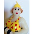 Duo Bathers Candles Figurine