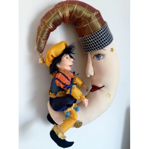 Elf Sitting On The Moon