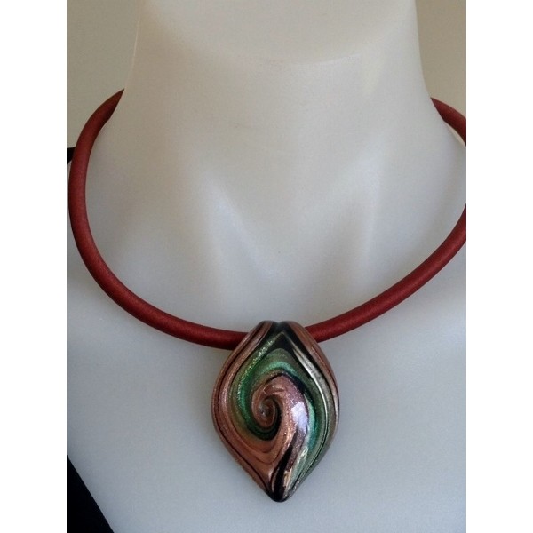 Delta Spark Murano Glass choker
