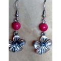 Flowers Pewter Earrings