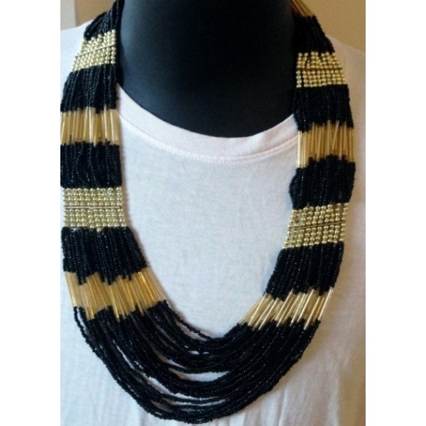 Zebbre Art Deco Necklace