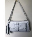 B10 Bally White Pebbled Leather