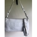 B10 Bally White Pebbled Leather