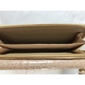 B4 Beige Cross Body Wallet