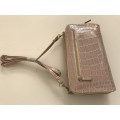 B4 Beige Cross Body Wallet