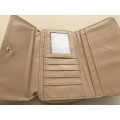 B4 Beige Cross Body Wallet
