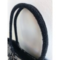 B13 Black Beaded Floral