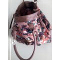 B7 Blue Bird Canvas Fabric Handbag