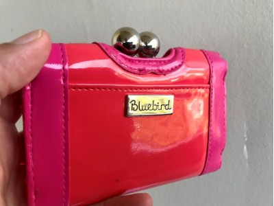Bluebird Red Pink wallet