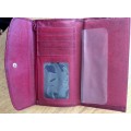B7 Burgundy Leather Wallet Mona