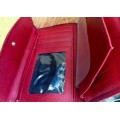 B7 Burgundy Leather Wallet Mona