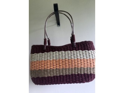 B5 Colourful Straw Tote