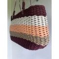 B5 Colourful Straw Tote