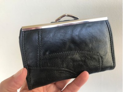 Patch Leather Purse