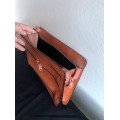 Tan Wristlet Clutch