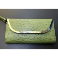 B3 Wristlet Clutch Ostrich Pattern