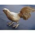 Brass Hen and Rooster Set