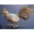 Brass Hen and Rooster Set