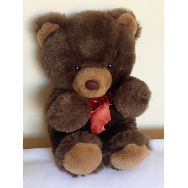 Joey Satin Brown Bear