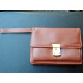 Leather Wristlet Clutch