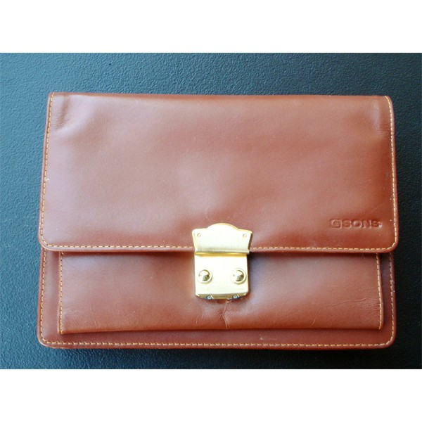 Leather Wristlet Clutch