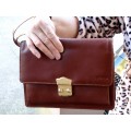 Leather Wristlet Clutch