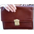 Leather Wristlet Clutch