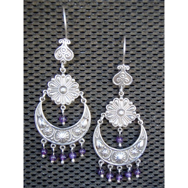 Silver Earrings - Nour El Amar