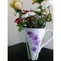 Ceramic Purple Floral Pitcher
