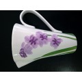 Ceramic Purple Floral Pitcher
