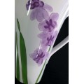Ceramic Purple Floral Pitcher