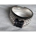 Silver Ring - Carré En Carré